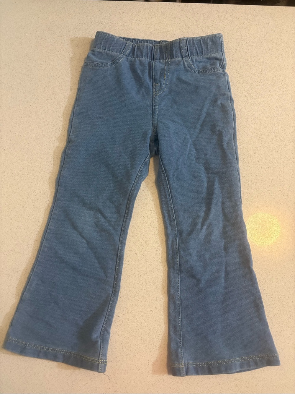 Cat & Jack Blue Pull-On Flare Stretch denim pants
